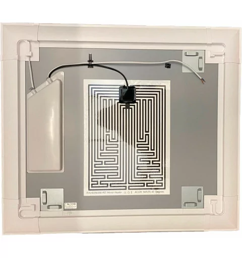 Espejo Baño con Luz Led Neutra (4000K) con Funcion Antivaho Modelo Altea  S2| Dimensiones 80 x 70 cm - 100 x 70 cm - 120 x 70 cm