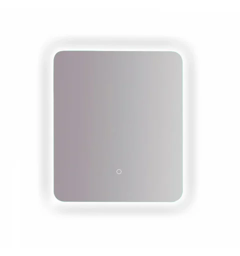 Espejo rectangular con luz LED blanca (5700K) y botón touch, Medidas:  60cm/70cm/100cm/120cm x 70cm