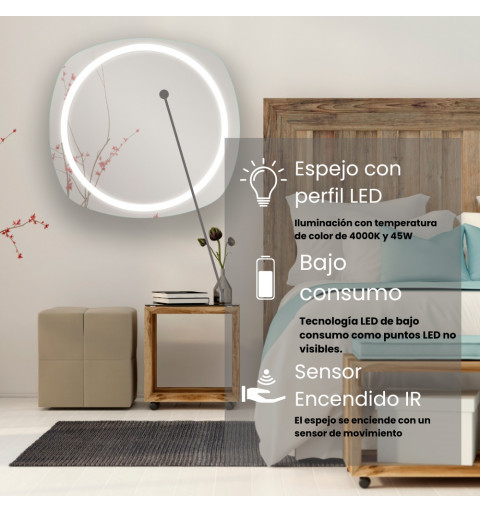 espejos con sensor para el recibidor