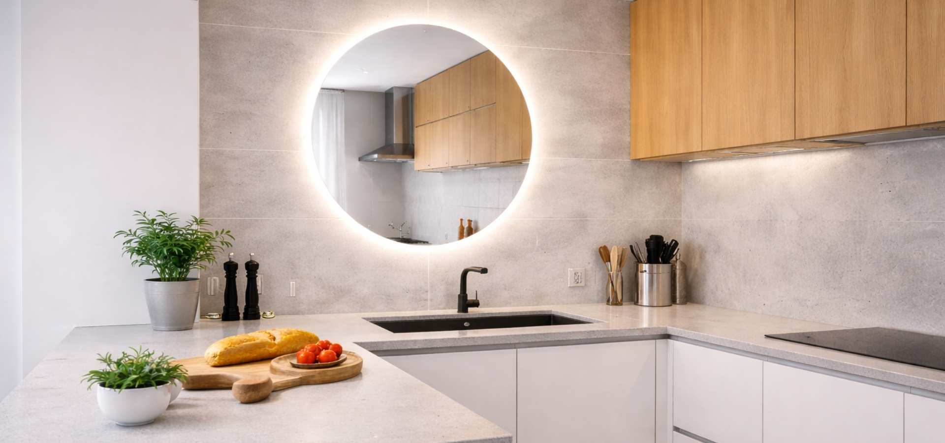 Espejos en la cocina: ¿sí o no?