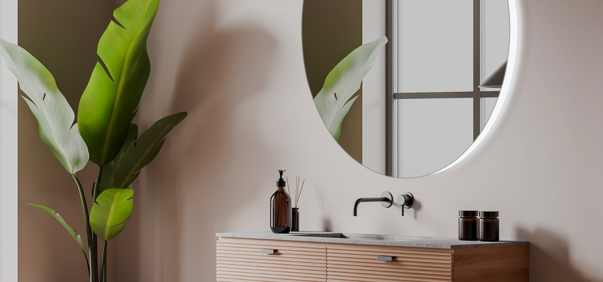 Ideas para iluminar un baño oscuro con espejos LED