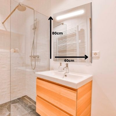 S'bagno 60 cm Espejo de baño Redondo con iluminación LED, Espejo baño con  Luz Altavoz Bluetooth Integrado, Redondo Espejo baño led con atenuación de  Cambio de Color antivaho : : Hogar y